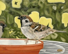 Load image into Gallery viewer, Original Oil Painting - "Sparrows & Penny"