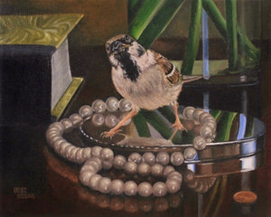 Original Oil Painting - "Precious Pearls"