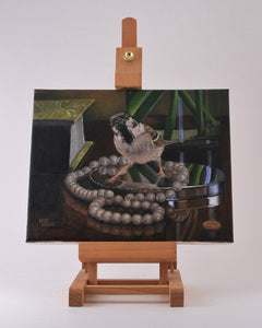Original Oil Painting - "Precious Pearls"